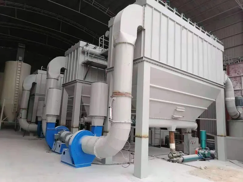 CRGM mill and dust collection equipment in workshop