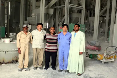 Indian customers visiting Cronus grinding mill factory