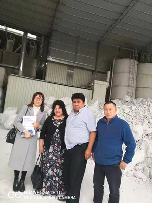 Peruvian customer visiting Cronus mineral processing factory